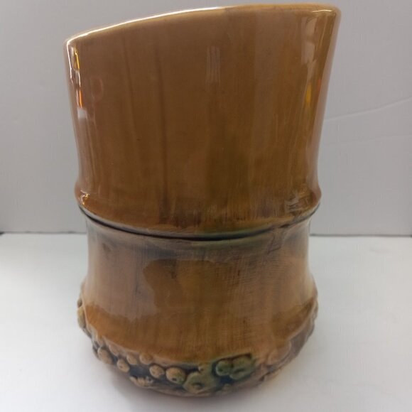 Vintage Samoa Brody Vase Bamboo Root End N-333 Mid Century Modern Japan Ceramic - Picture 4 of 10